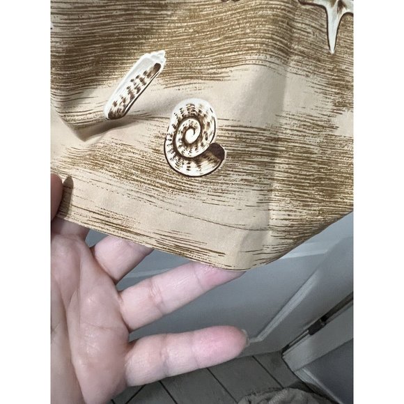 KY'S Hawaiian Short Sleeve Shirt Village Beach Aloha Floral Seashells‎ Mens XL - Picture 9 of 9